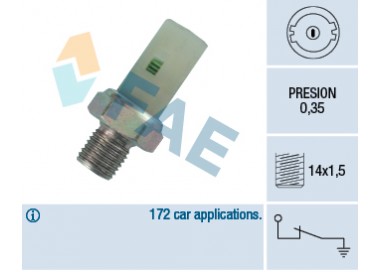 FAE INTERRUPTOR LUZ PRESION ACEITE