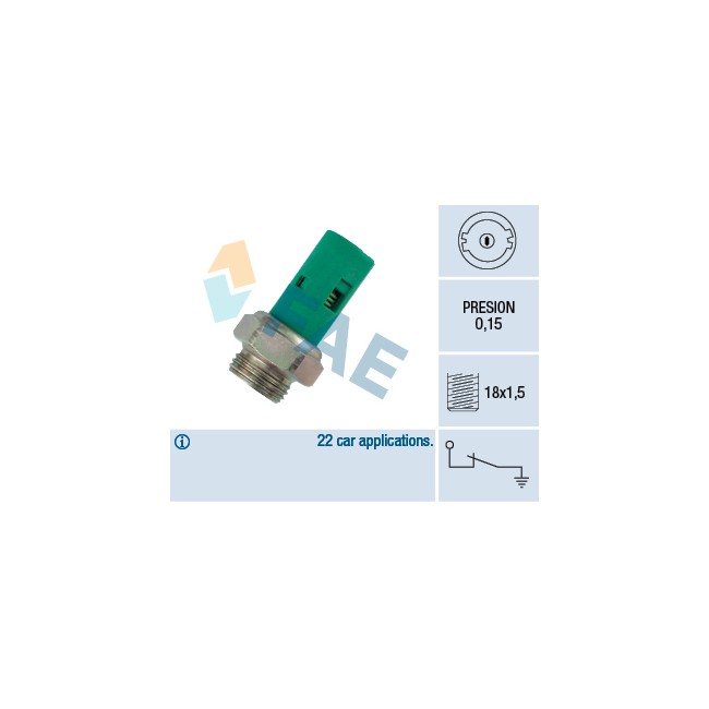FAE INTERRUPTOR LUZ PRESION ACEITE FAE INTERRUPTOR LUZ PRESION ACEITE
