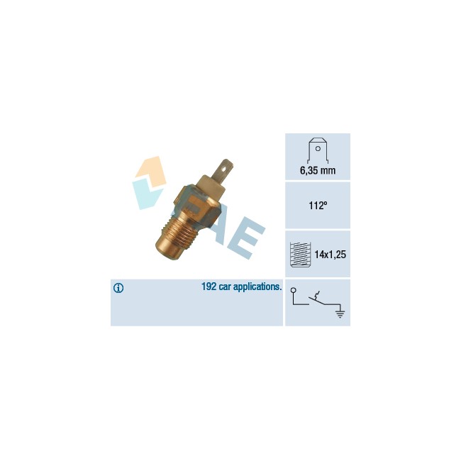 FAE INTERRUPTOR LUZ ADVERTENCIA TEMPERATURA FAE INTERRUPTOR LUZ ADVERTENCIA TEMPERATURA