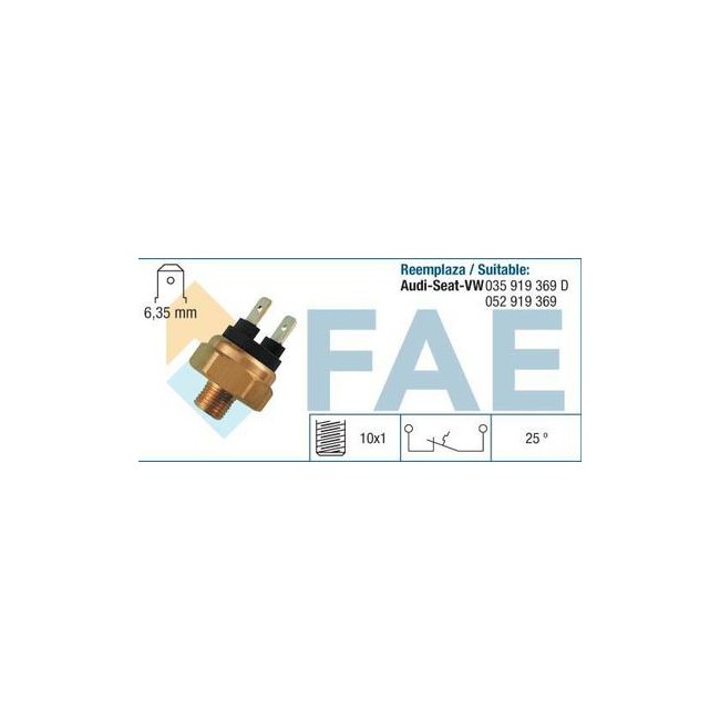 FAE INTERRUPTOR LUZ ADVERTENCIA TEMPERATURA FAE INTERRUPTOR LUZ ADVERTENCIA TEMPERATURA