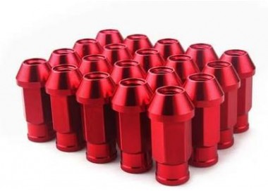 GFORCE TUERCAS 12X125X49MM T6 ROJO  20UNI  