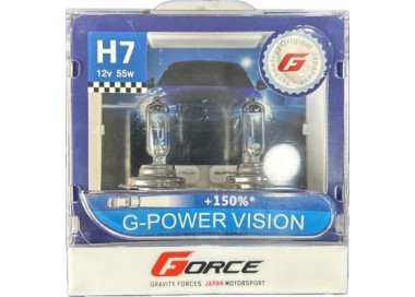 GFORCE ESTUCHE LAMPARAS H7 55W 12V  150   2UNS 