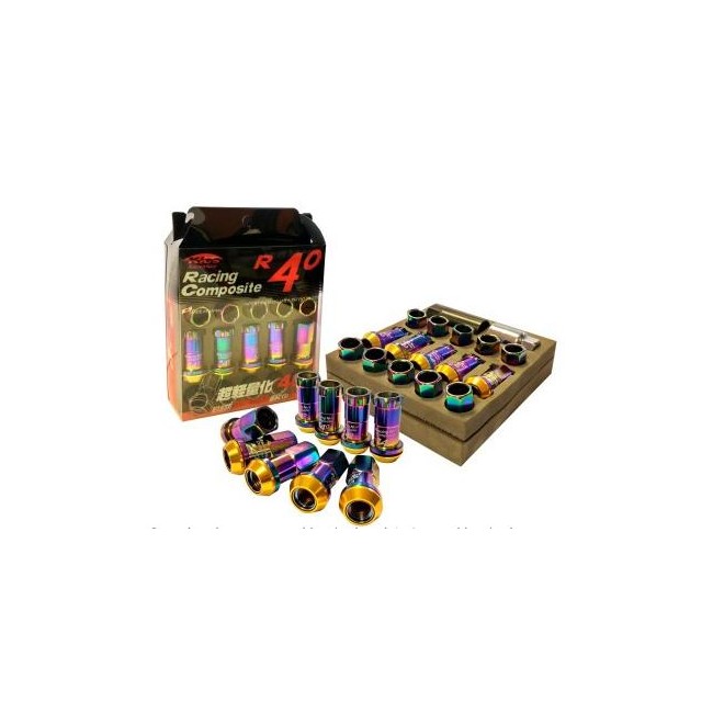 GFORCE TUERCAS 12X150X43MM RAINBOW   ANTIRROBO