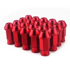 GFORCE TUERCAS 12X150X49MM T6 ROJO   ANTIRROBO