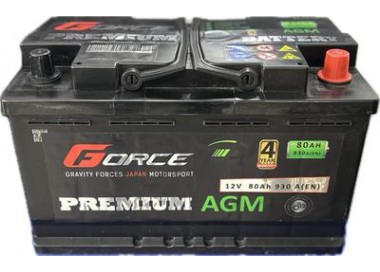 GFORCE BATERIA AGM 80AH 930EN DH START STOP