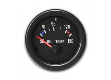 JOM RELOJ TEMPERATURA ACEITE NEGRO 52MM