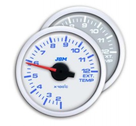 JOM RELOJ TEMPERATURA GASES BLANCO 52MM