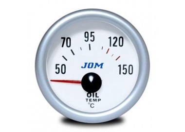 JOM RELOJ TEMPERATURA ACEITE BLANCO 52MM