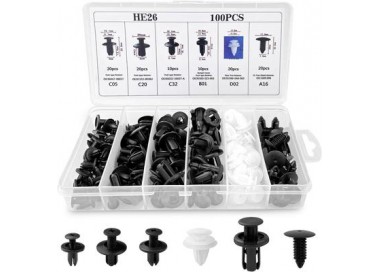 RA RACING KIT GRAPAS PLASTICO TAPIZADO 100PCS