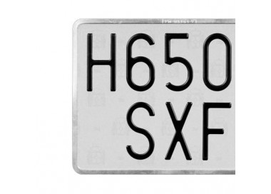 UTSCH PLACA MATRICULA ALUMINIO MOTO V HISTORICO