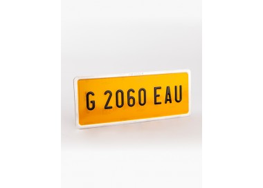 UTSCH PLACA MATRICULA ALUMINIO CUATRICICLOS 210X85
