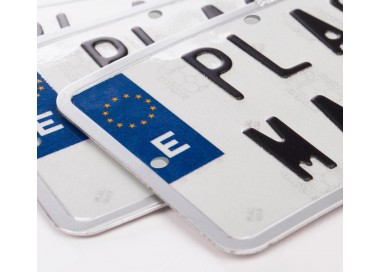 UTSCH PLACA MATRICULA ALUMINIO MOTO ENDURO EUROPEA