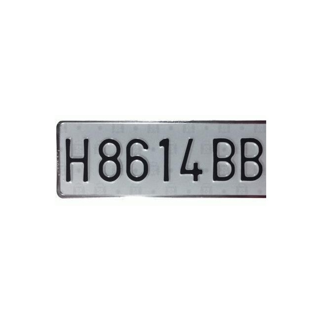 UTSCH PLACA MATRICULA ALUMINIO PEQUEÑA V HISTOR UTSCH PLACA MATRICULA ALUMINIO PEQUEÑA V HISTOR