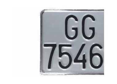 UTSCH PLACA MATRICULA ALUMINIO MOTO ANTIGUA 