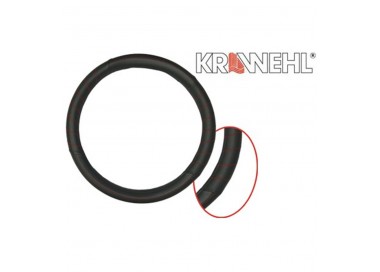 KRAWEHL CUBREVOLANTE 37-39CM PIEL NEGRO/ROJO