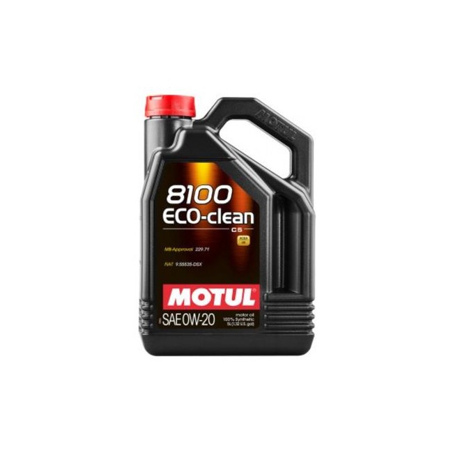 MOTUL ACEITE 5L 0W20 8100 ECO-CLEAN MOTUL ACEITE 5L 0W20 8100 ECO-CLEAN