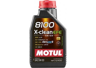 MOTUL ACEITE 1L 5W30 8100 X-CLEAN EFE C2/C3