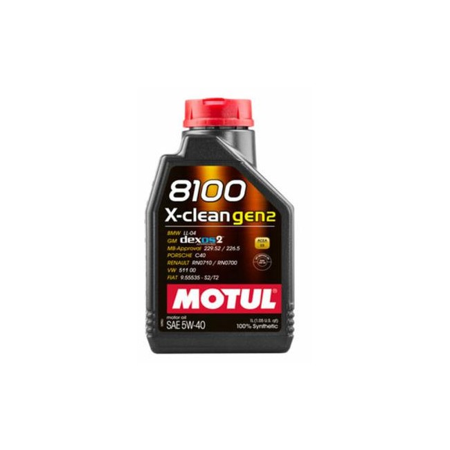 MOTUL ACEITE 1L 5W40 8100 X-CLEAN GEN2