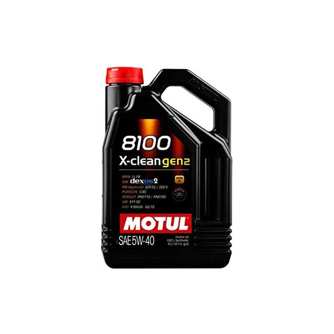 *102051 MOTUL ACEITE 5L 5W40 8100 X-CLEAN GEN2 *102051 MOTUL ACEITE 5L 5W40 8100 X-CLEAN GEN2
