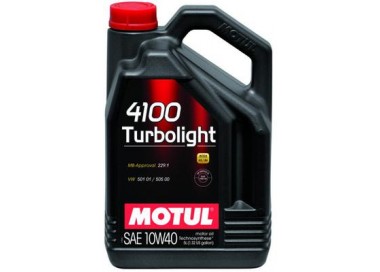 MOTUL ACEITE 5L 10W40 4100 TURBOLIGHT