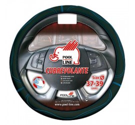 POOL LINE CUBREVOLANTE POLIPIEL GRIP NEGRO/AZUL