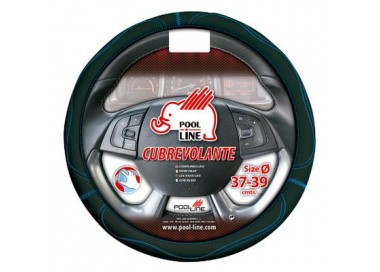 POOL LINE CUBREVOLANTE POLIPIEL GRIP NEGRO/AZUL