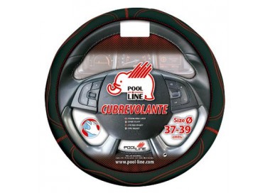 POOL LINE CUBREVOLANTE POLIPIEL GRIP NEGRO/ROJO