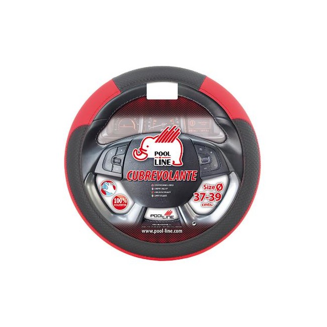 POOL LINE CUBREVOLANTE POLIPIEL FAST NEGRO/ROJO 