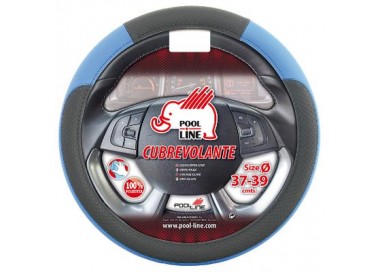 POOL LINE CUBREVOLANTE POLIPIEL FAST NEGRO/AZUL 