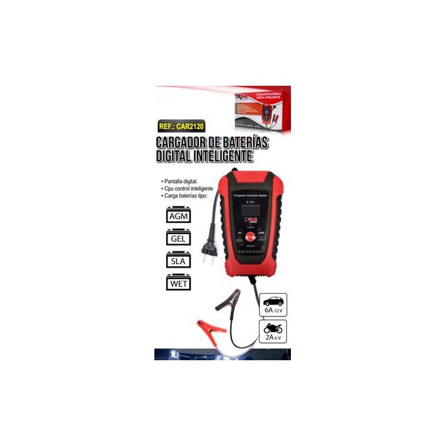POOL LINE CARGADOR BATERIA COCHE/MOTO 6V-12V RM CO