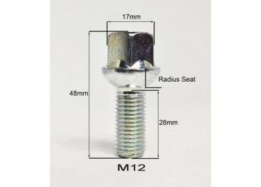 BIMECC TORNILLO 12X1 50 ESFERICO R12 D17 L28