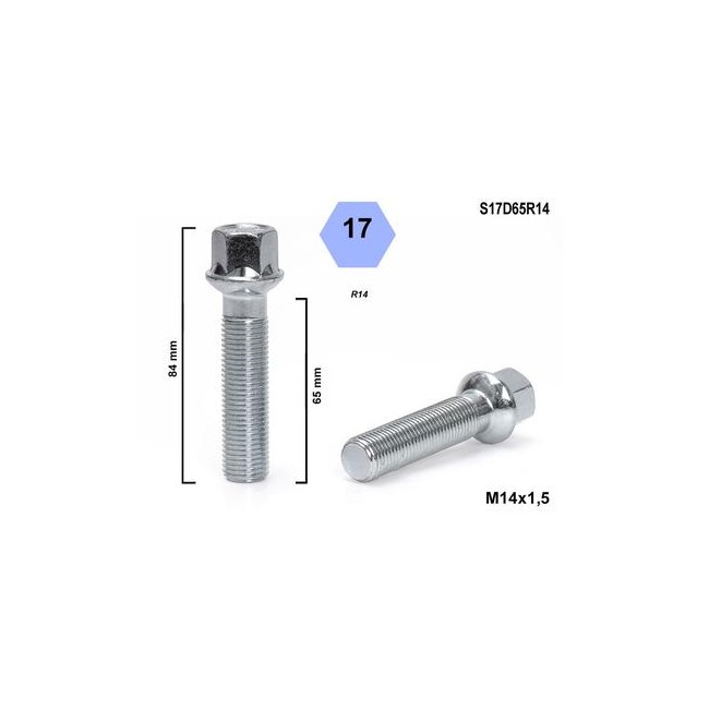 BIMECC TORNILLO 14X1 50 ESFERICO R14 D17 L65 