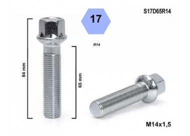 BIMECC TORNILLO 14X1 50 ESFERICO R14 D17 L65 